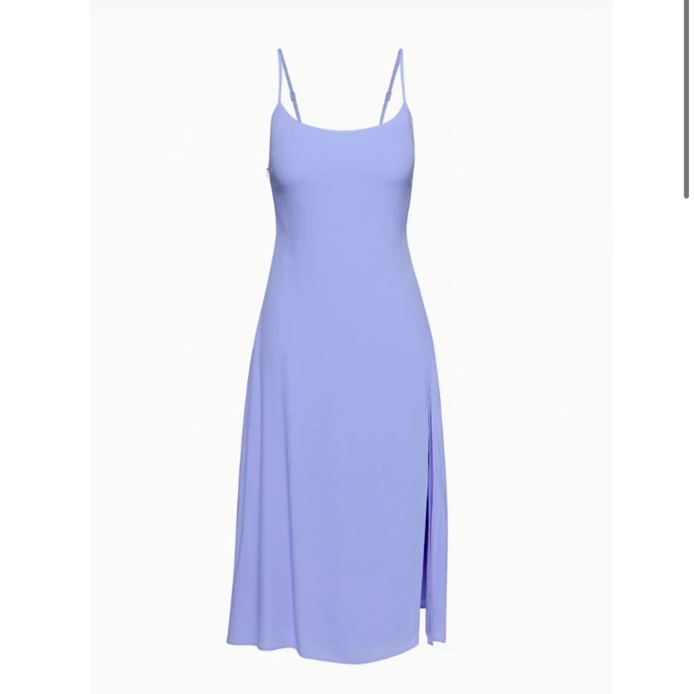 Aritzia Purple Midi Dress with Slit